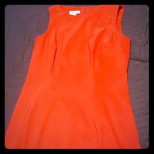 Form-fitting Orange Professional Dress
